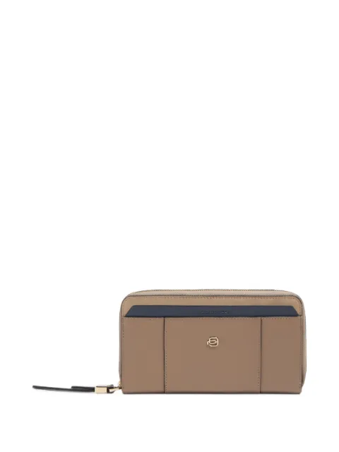 PIQUADRO zip-around leather wallet