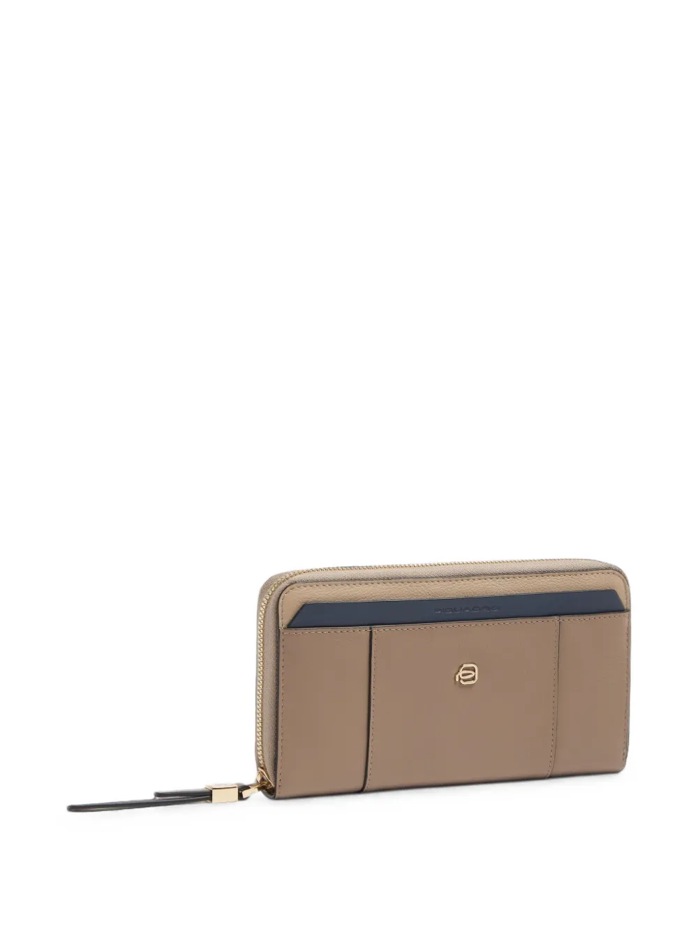 PIQUADRO Leren portemonnee Beige