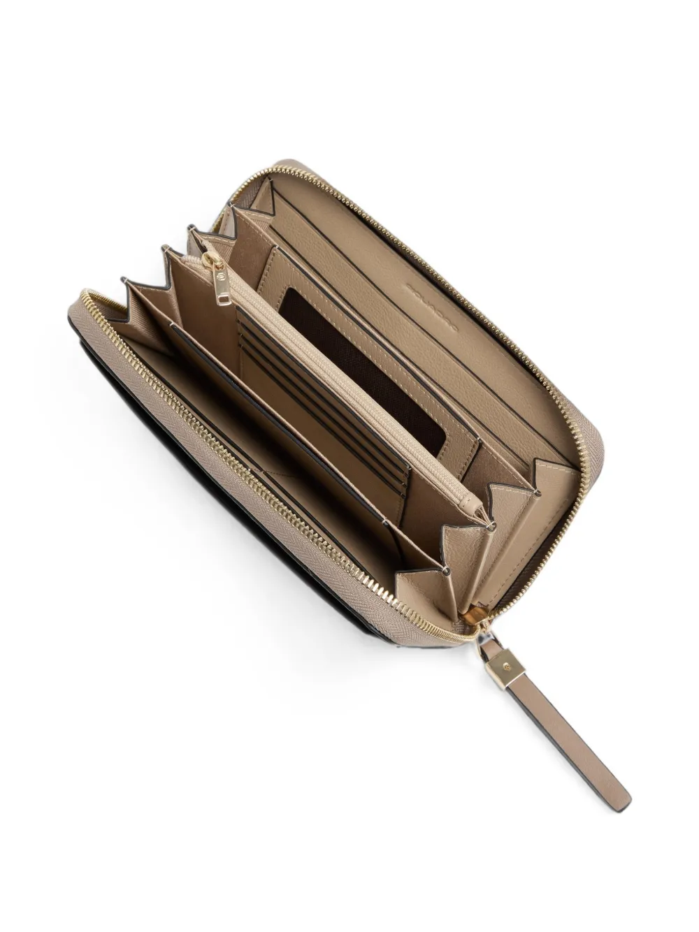 PIQUADRO Leren portemonnee Beige