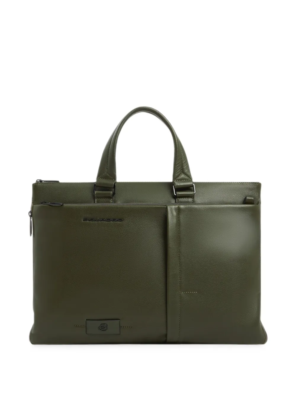 PIQUADRO Laptoptas met textuur Groen