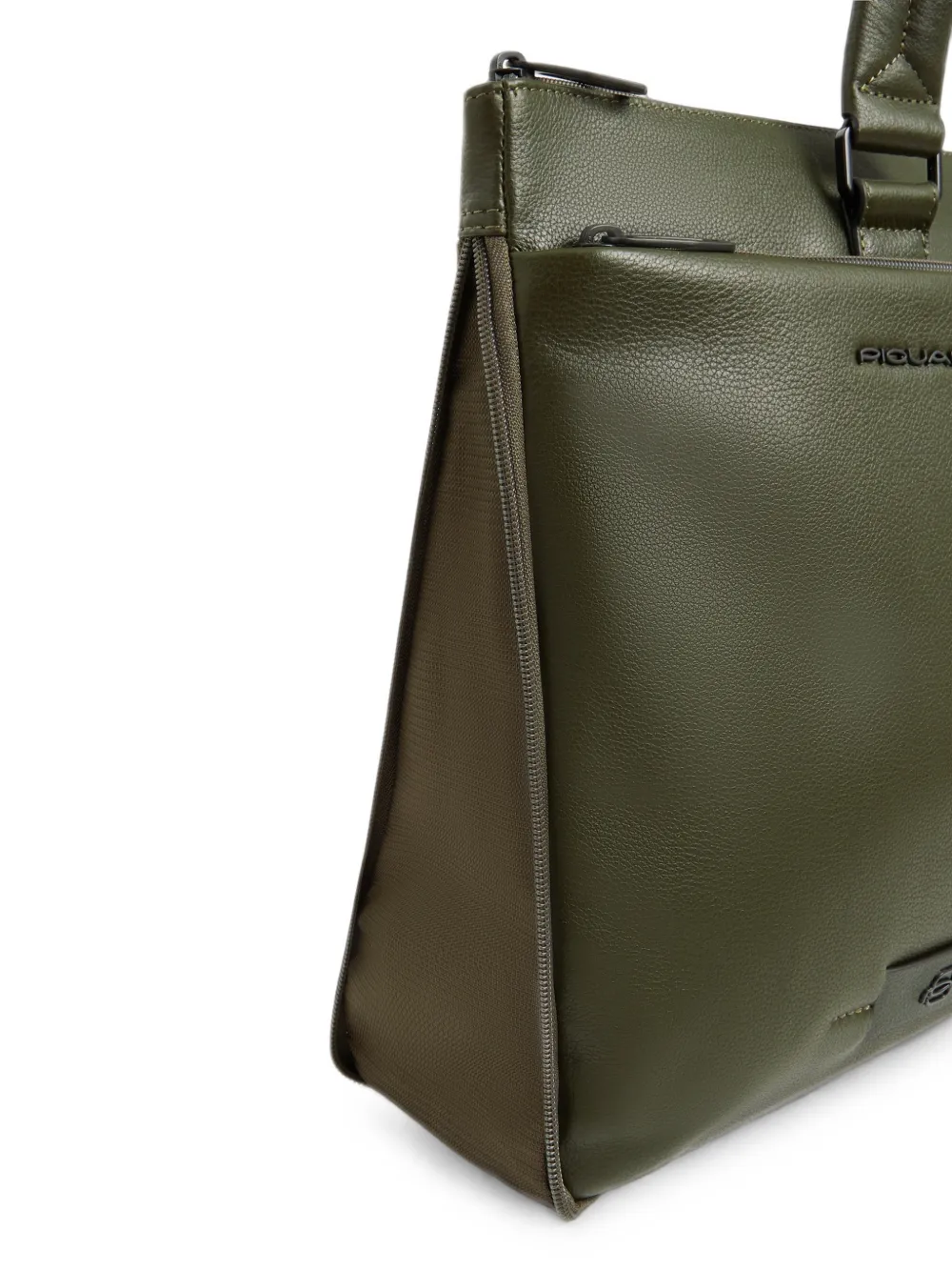 PIQUADRO Laptoptas met textuur Groen