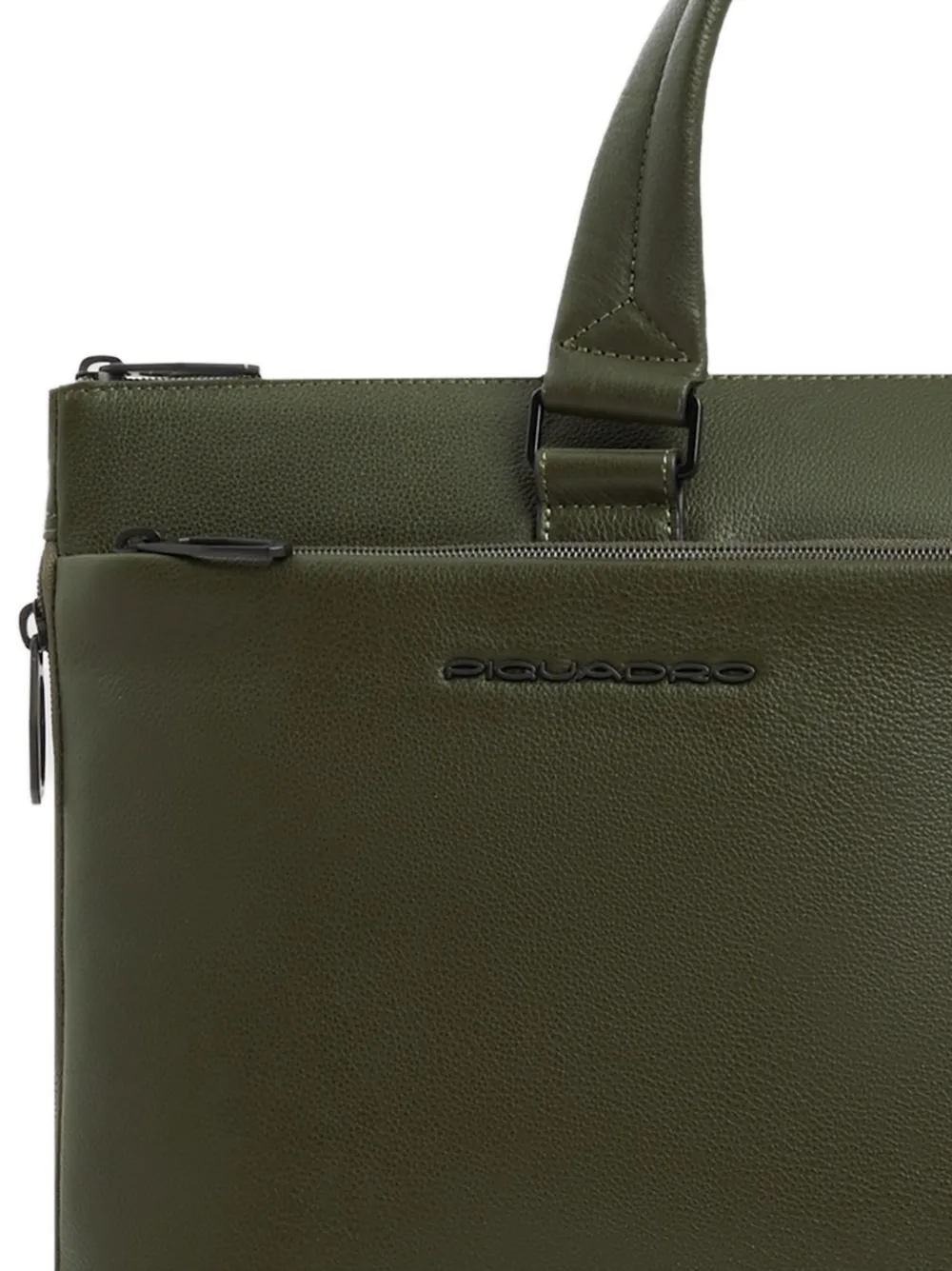 PIQUADRO Laptoptas met textuur Groen