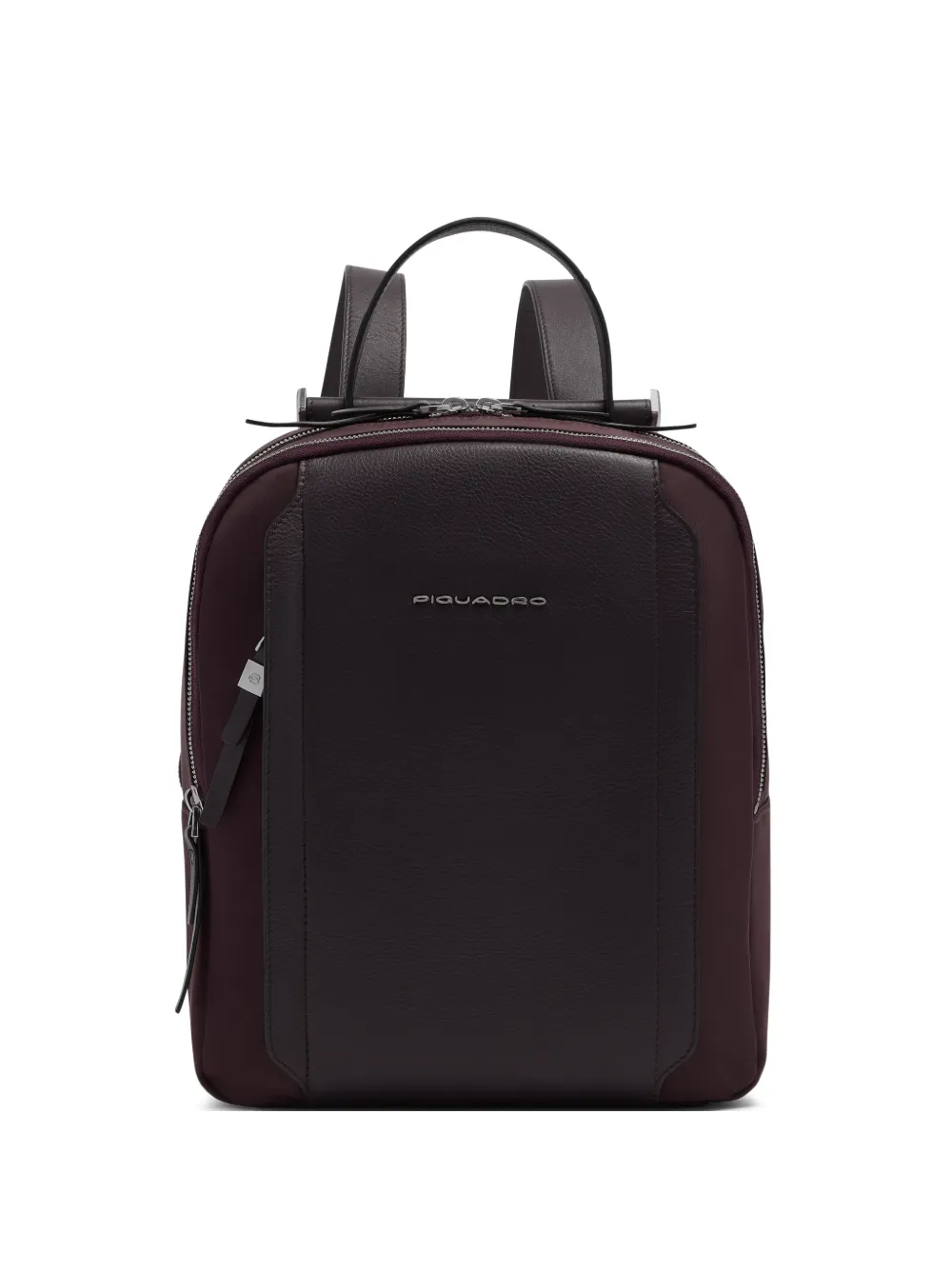 PIQUADRO logo-plaque backpack