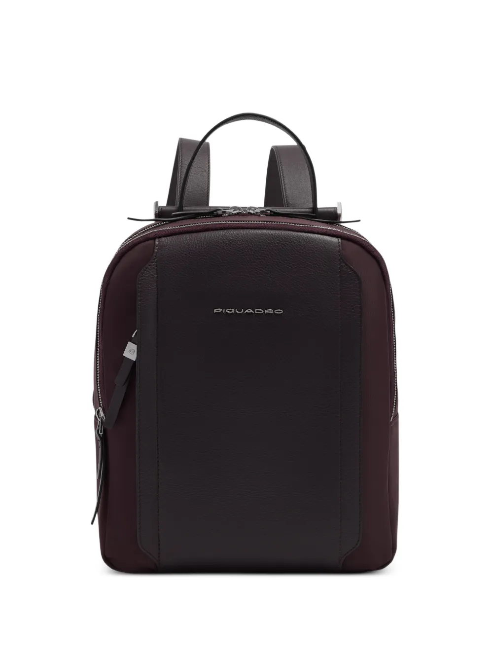 PIQUADRO logo-plaque backpack - Marrone