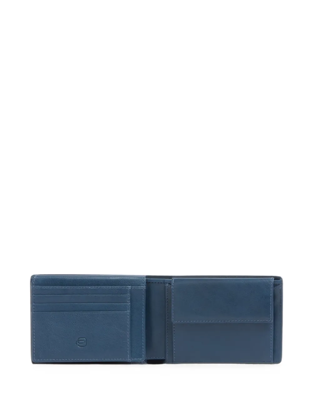 PIQUADRO Portemonnee met logoplakkaat Blauw