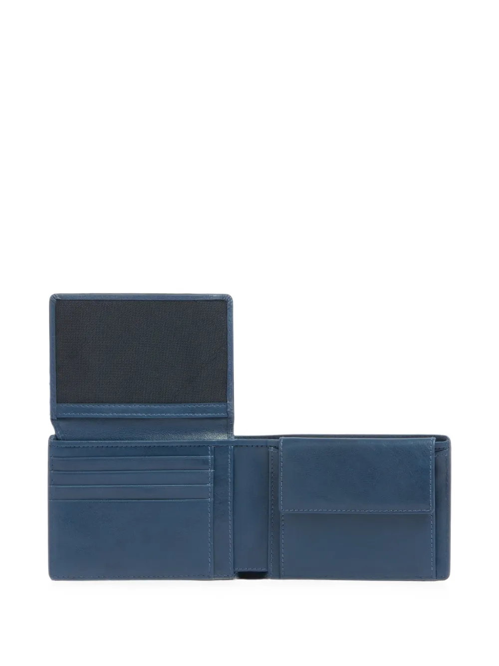 PIQUADRO Portemonnee met logoplakkaat Blauw