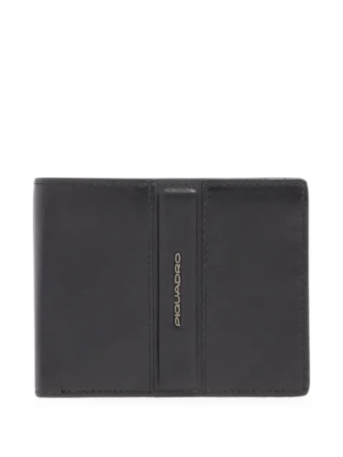 PIQUADRO logo-plaque bifold wallet