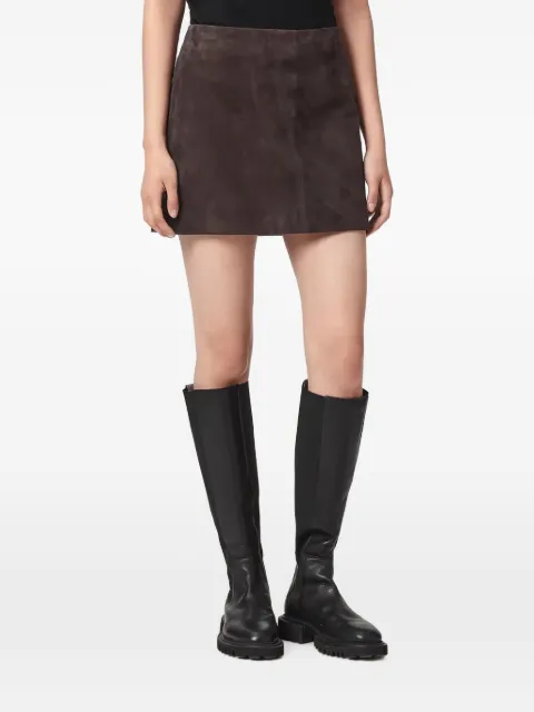 AllSaints Renai suede mini skirt