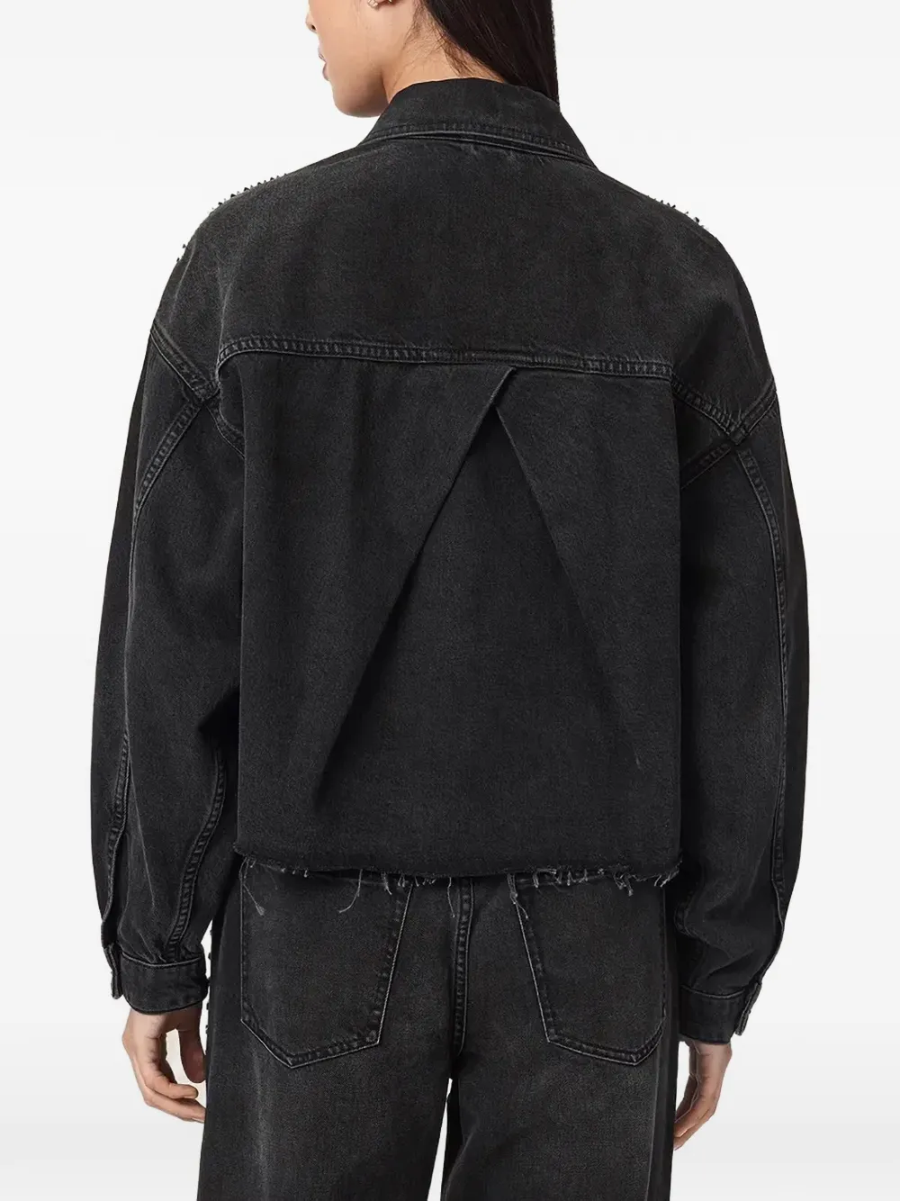 AllSaints Denim jack Zwart