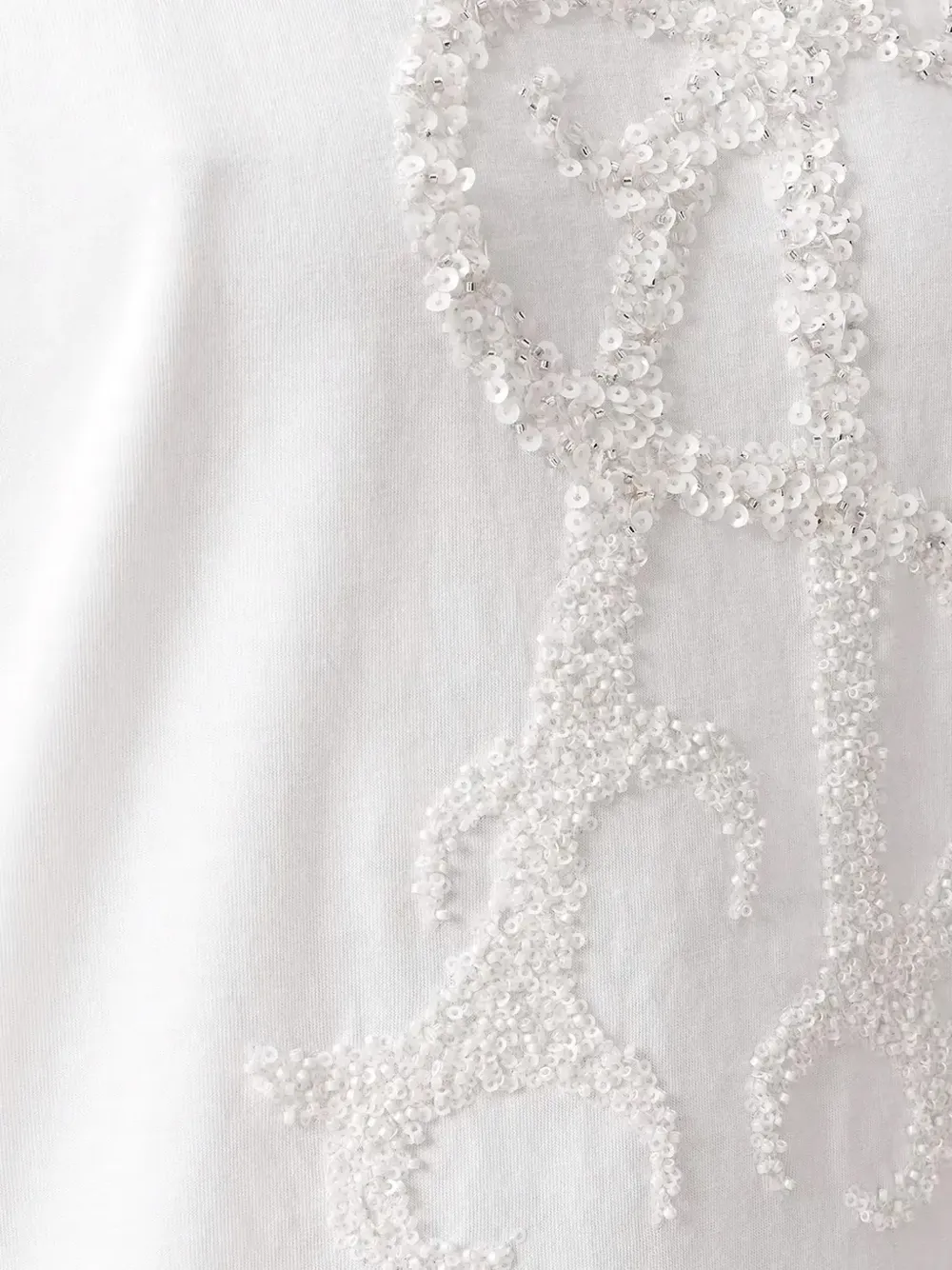 AllSaints T-shirt met pailletten Wit