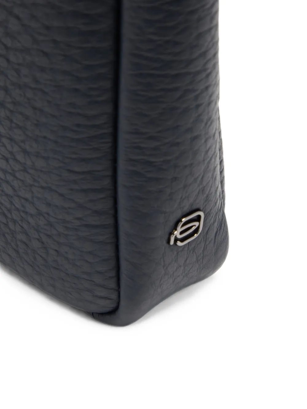 PIQUADRO Leren laptoptas met gespsluiting Blauw