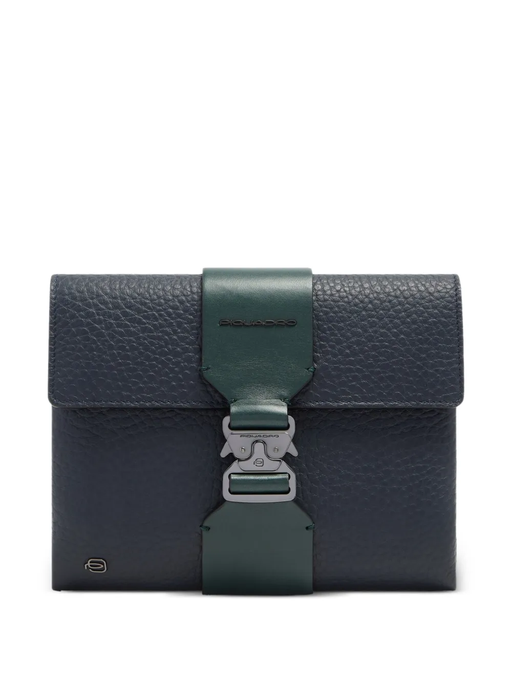 PIQUADRO buckle-fastening leather clutch bag