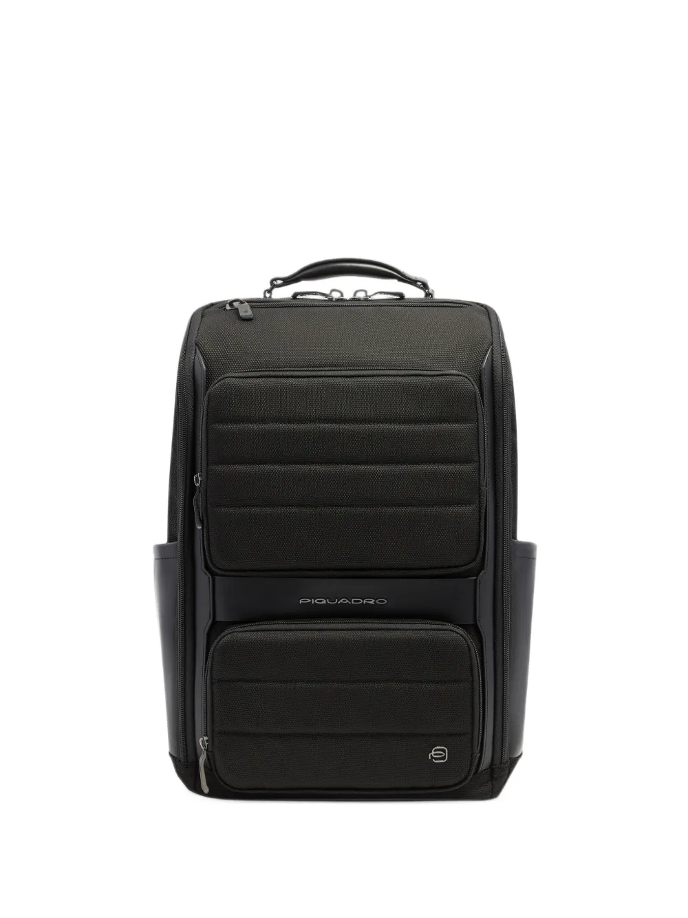 PIQUADRO logo-plaque travel backpack - Nero