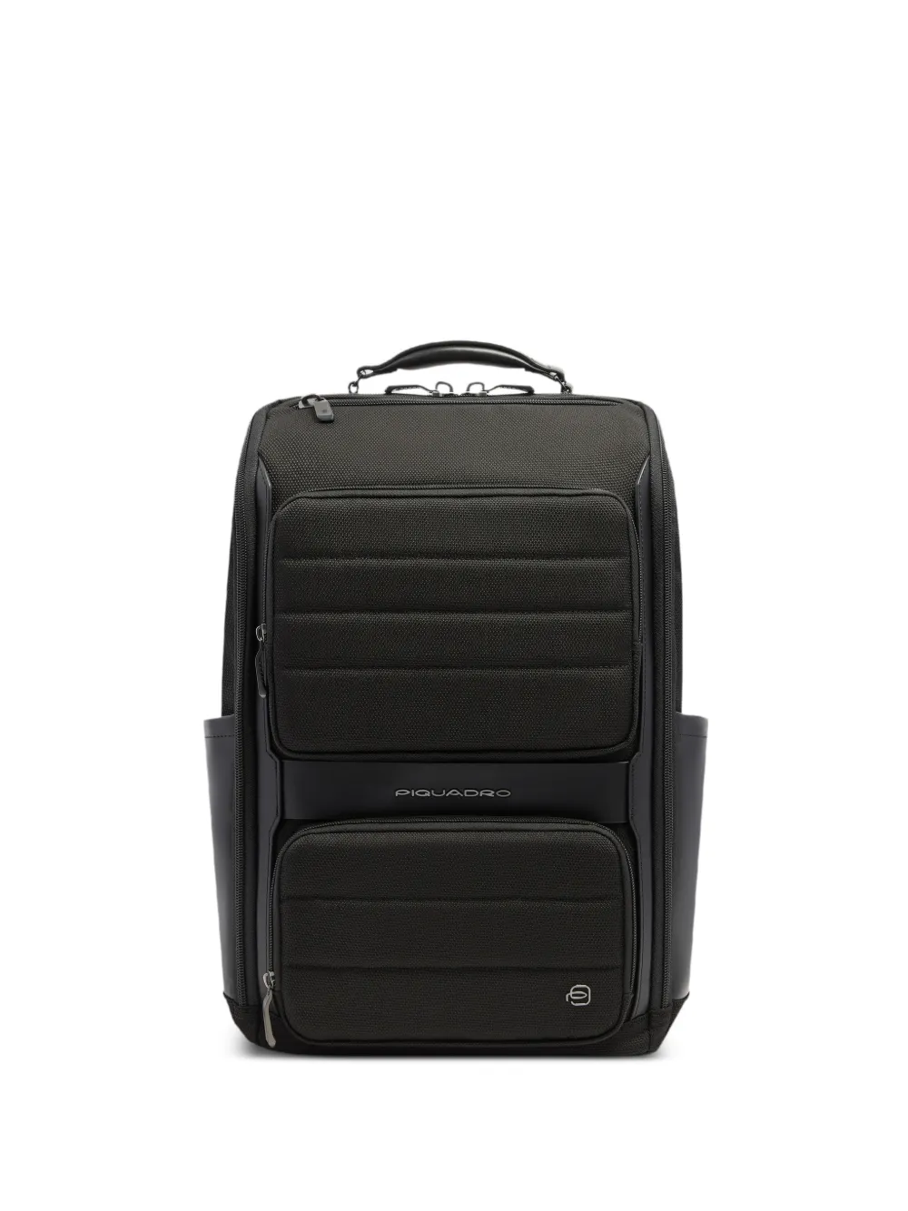 PIQUADRO logo-plaque travel backpack - Nero