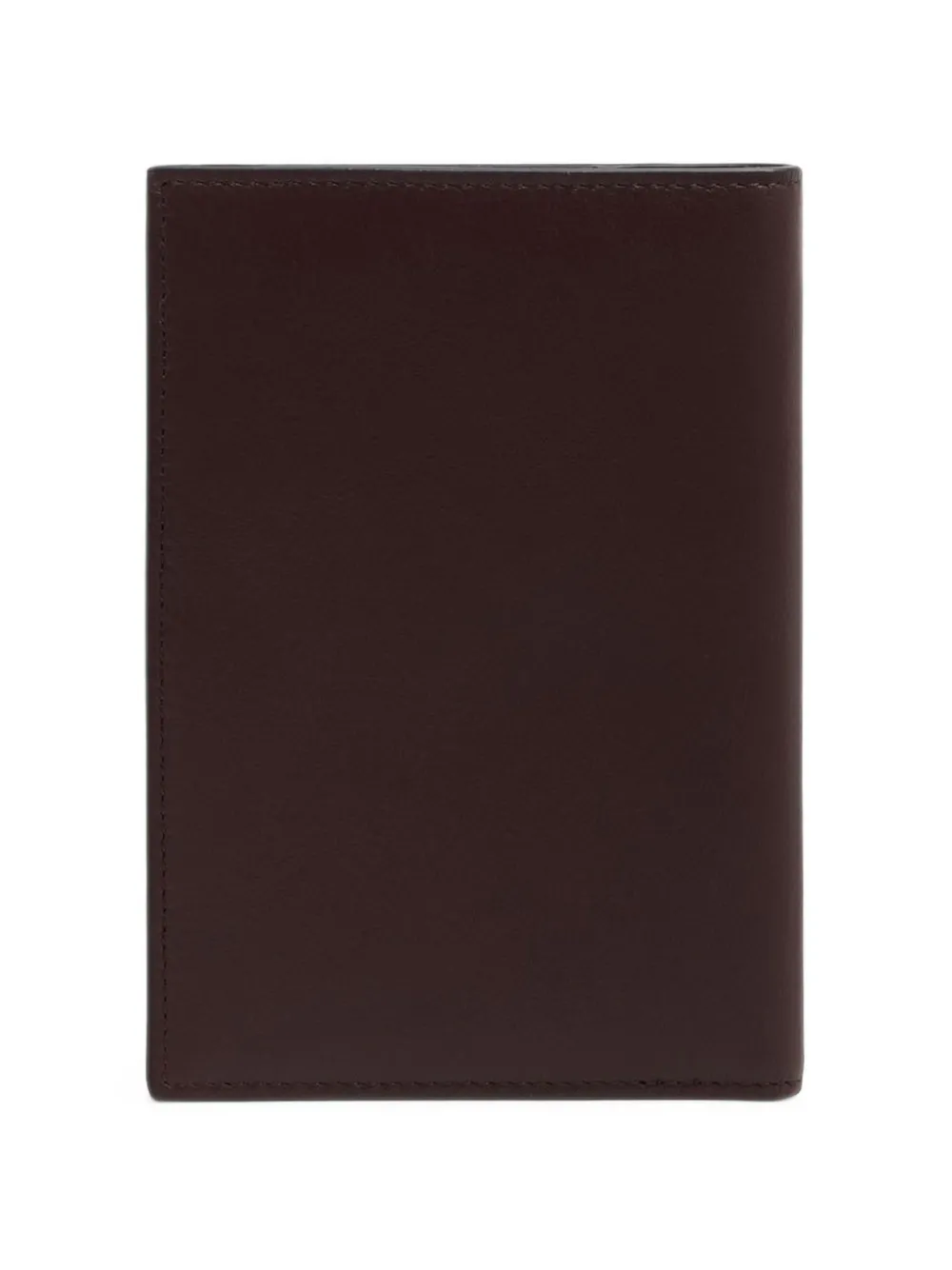 PIQUADRO logo-plaque leather passport holder Rood