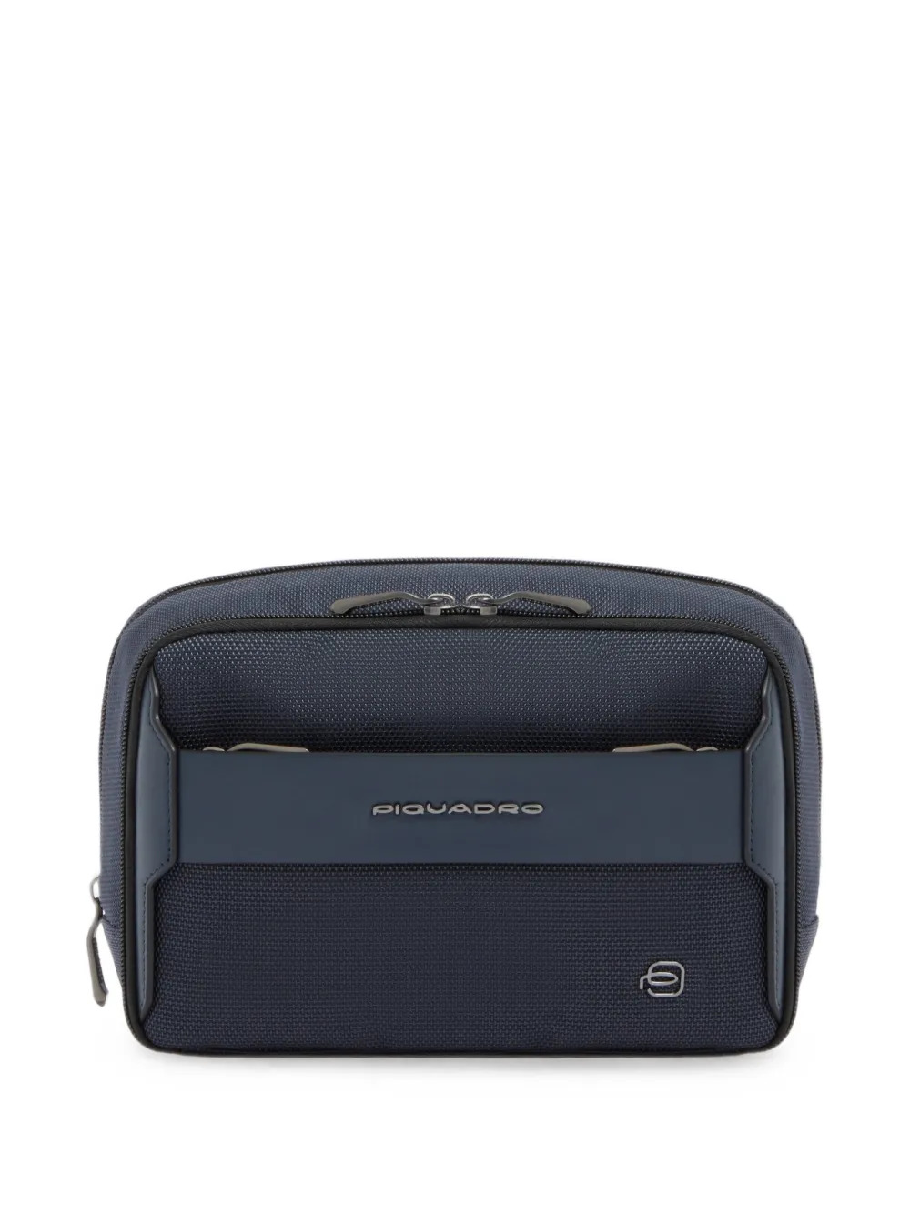 PIQUADRO Toilettas met logoplakkaat Blauw