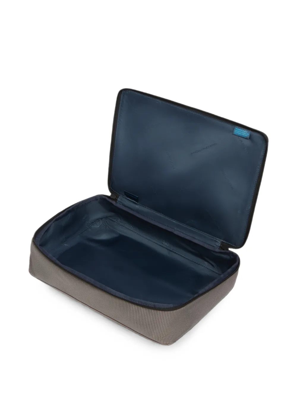 PIQUADRO Clutch met logoplakkaat Bruin