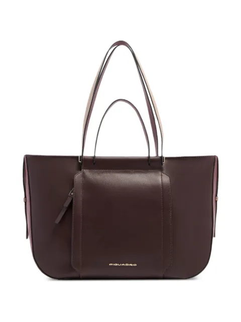 PIQUADRO logo-plaque tote bag