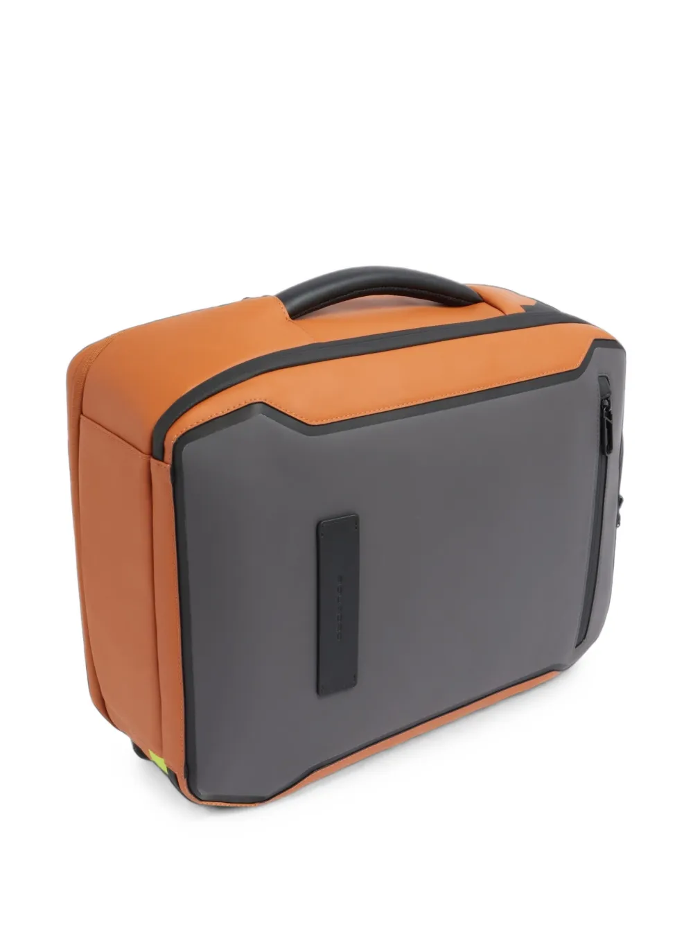 PIQUADRO Rugzak met logo-patch en vlakken Oranje