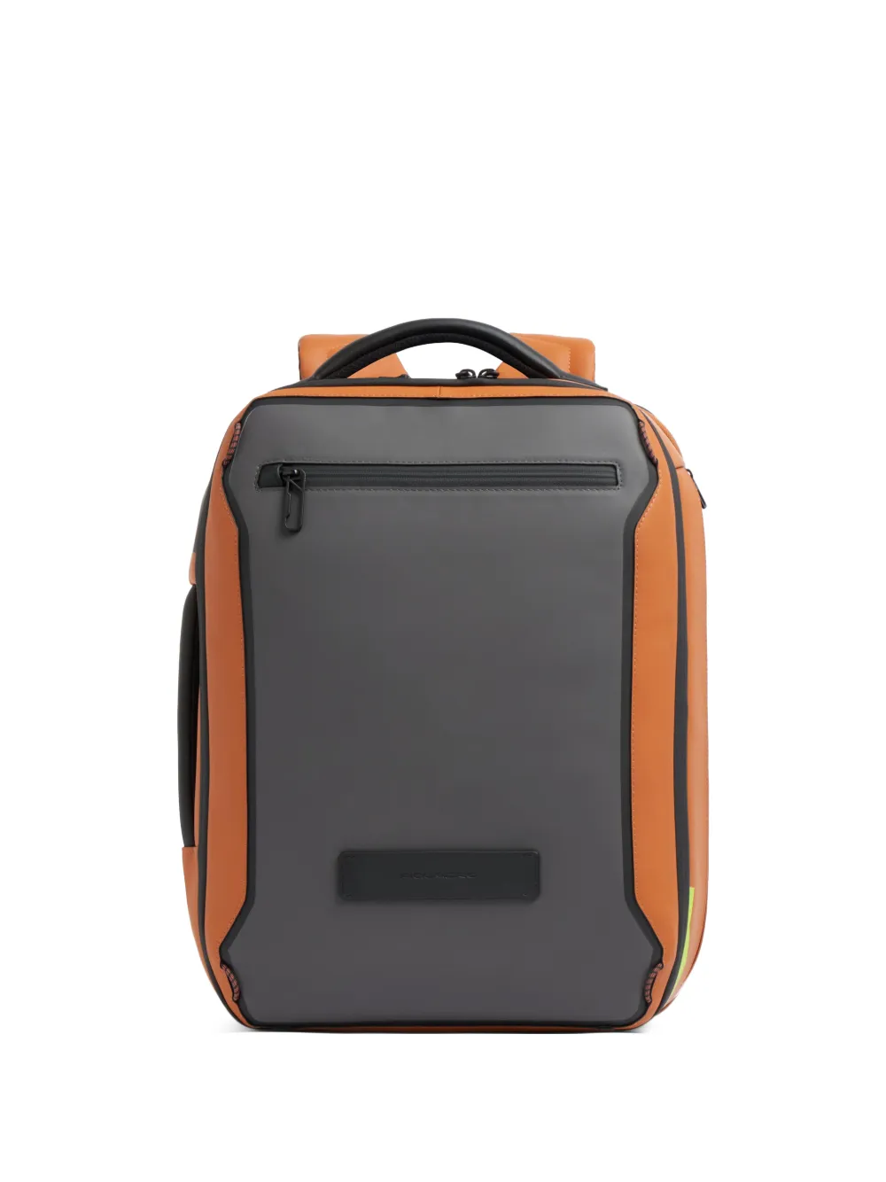 PIQUADRO panelled logo-patch backpack