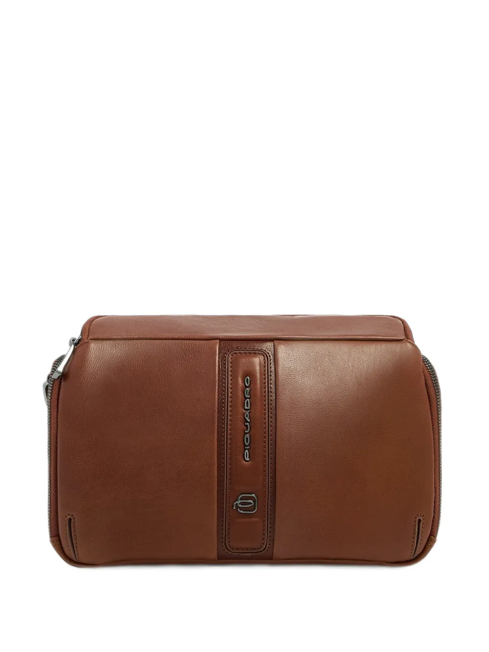 PIQUADRO logo-plaque leather mini iPad® laptop bag