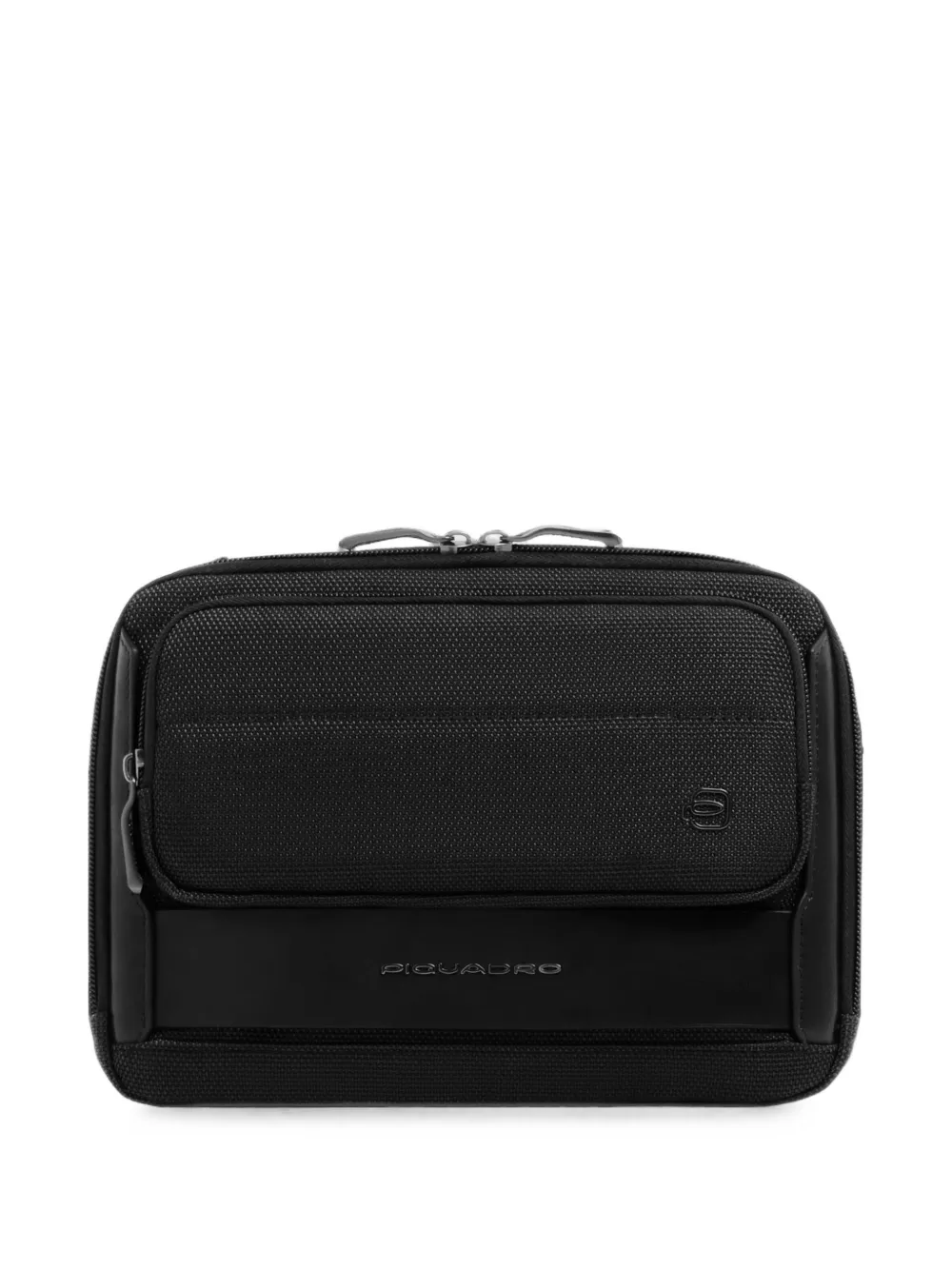 PIQUADRO logo-plaque messenger bag · OS