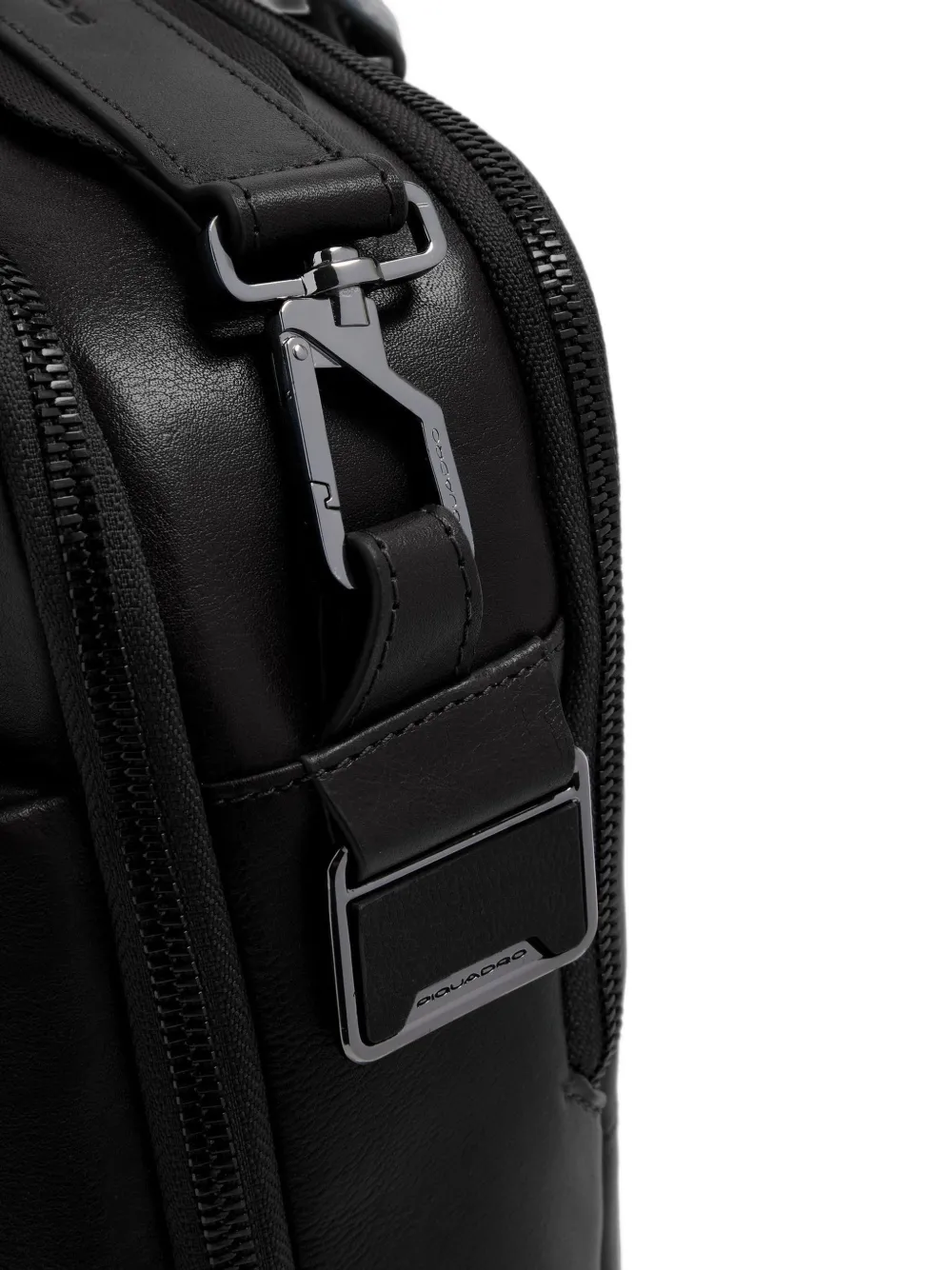 PIQUADRO Laptoptas met logoplakkaat Zwart