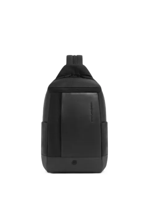 PIQUADRO logo-plaque backpack