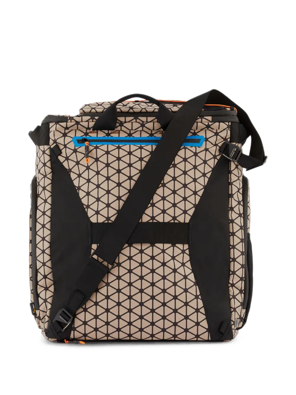 PIQUADRO Tas voor skilaarzen met geometrische print Beige