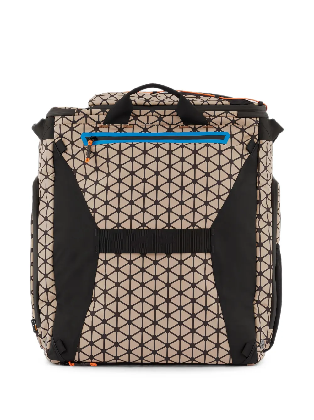 PIQUADRO Tas voor skilaarzen met geometrische print Beige