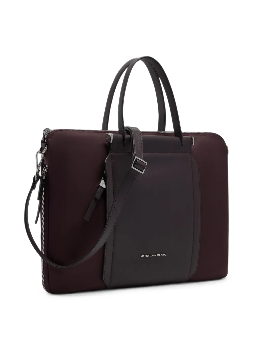 PIQUADRO Uitbreidbare smalle laptoptas Paars