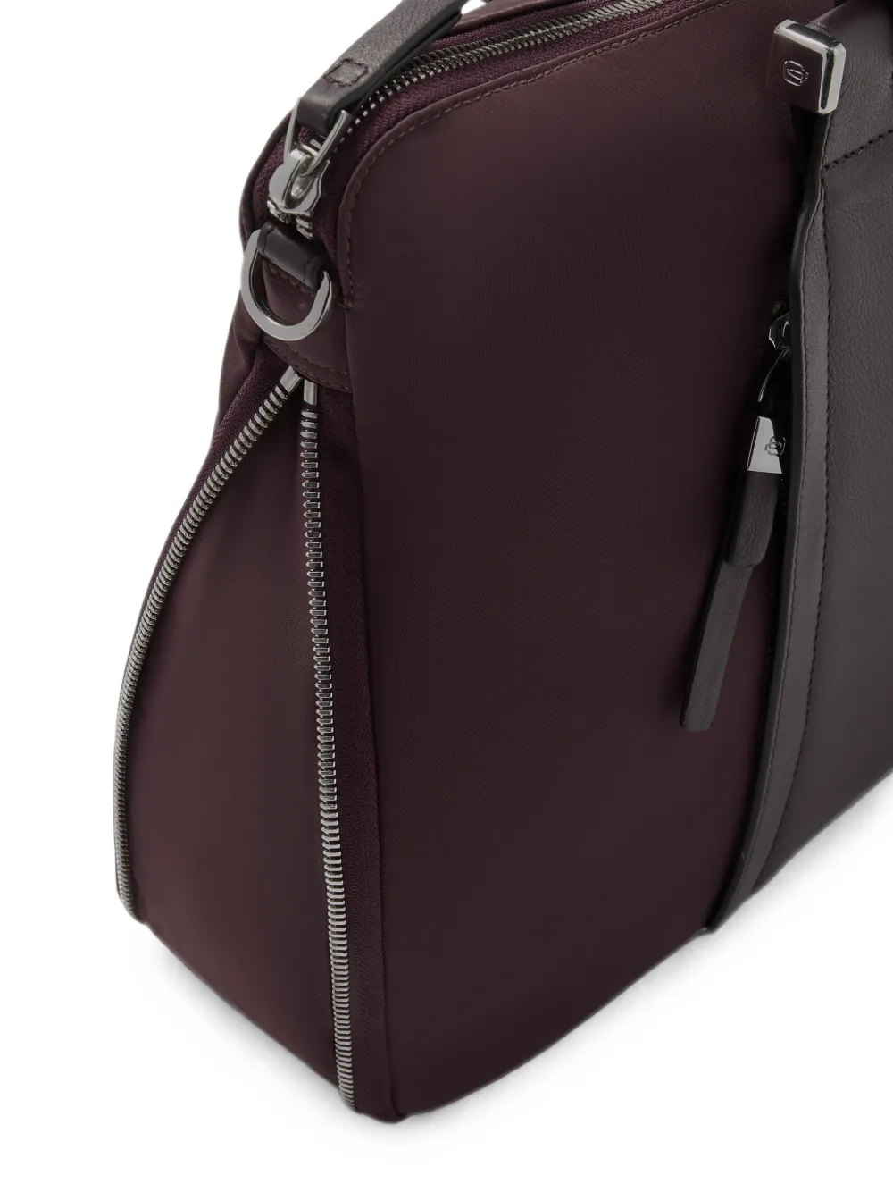 PIQUADRO Uitbreidbare smalle laptoptas Paars