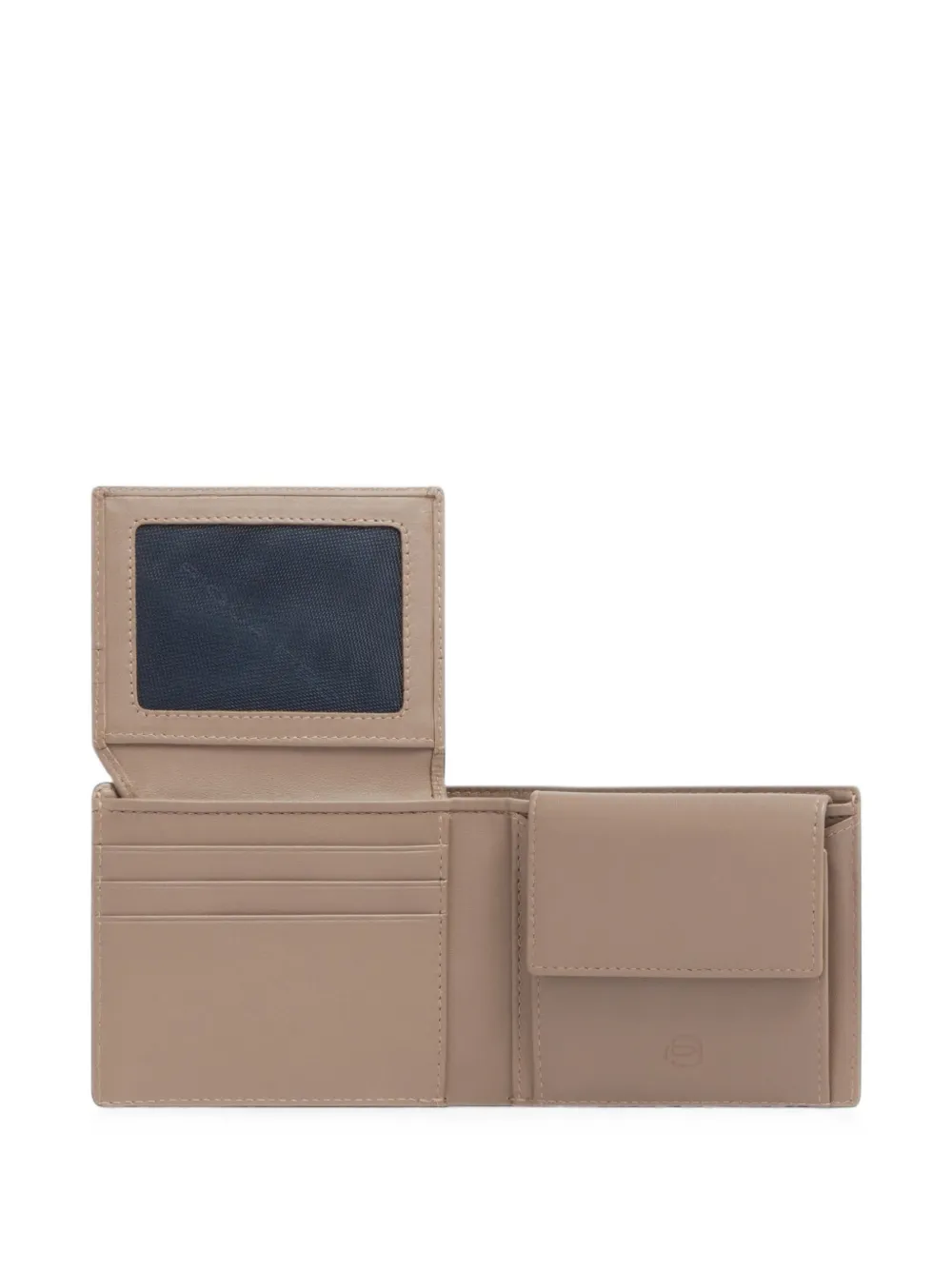 PIQUADRO Sync bifold portemonnee met logo-plakkaat Beige