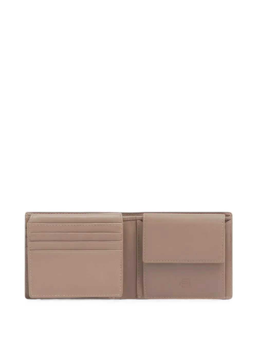 PIQUADRO Sync bifold portemonnee met logo-plakkaat Beige