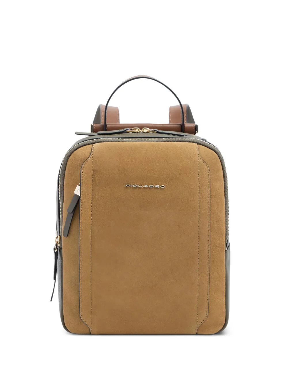 PIQUADRO suede leather backpack