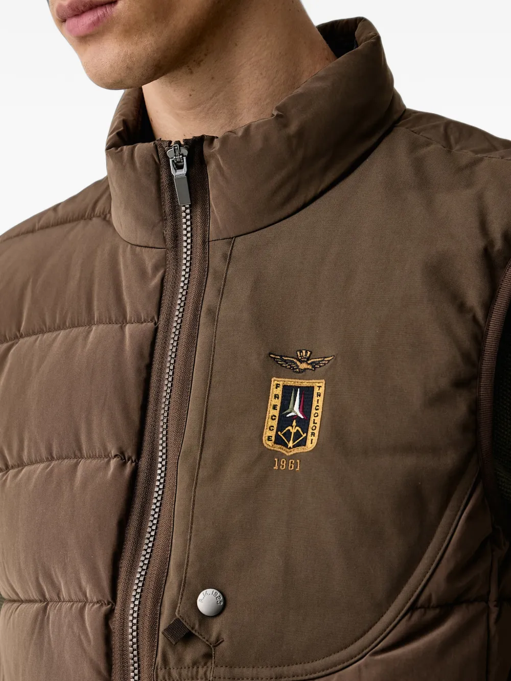 Aeronautica Militare Gewatteerde bodywarmer Bruin