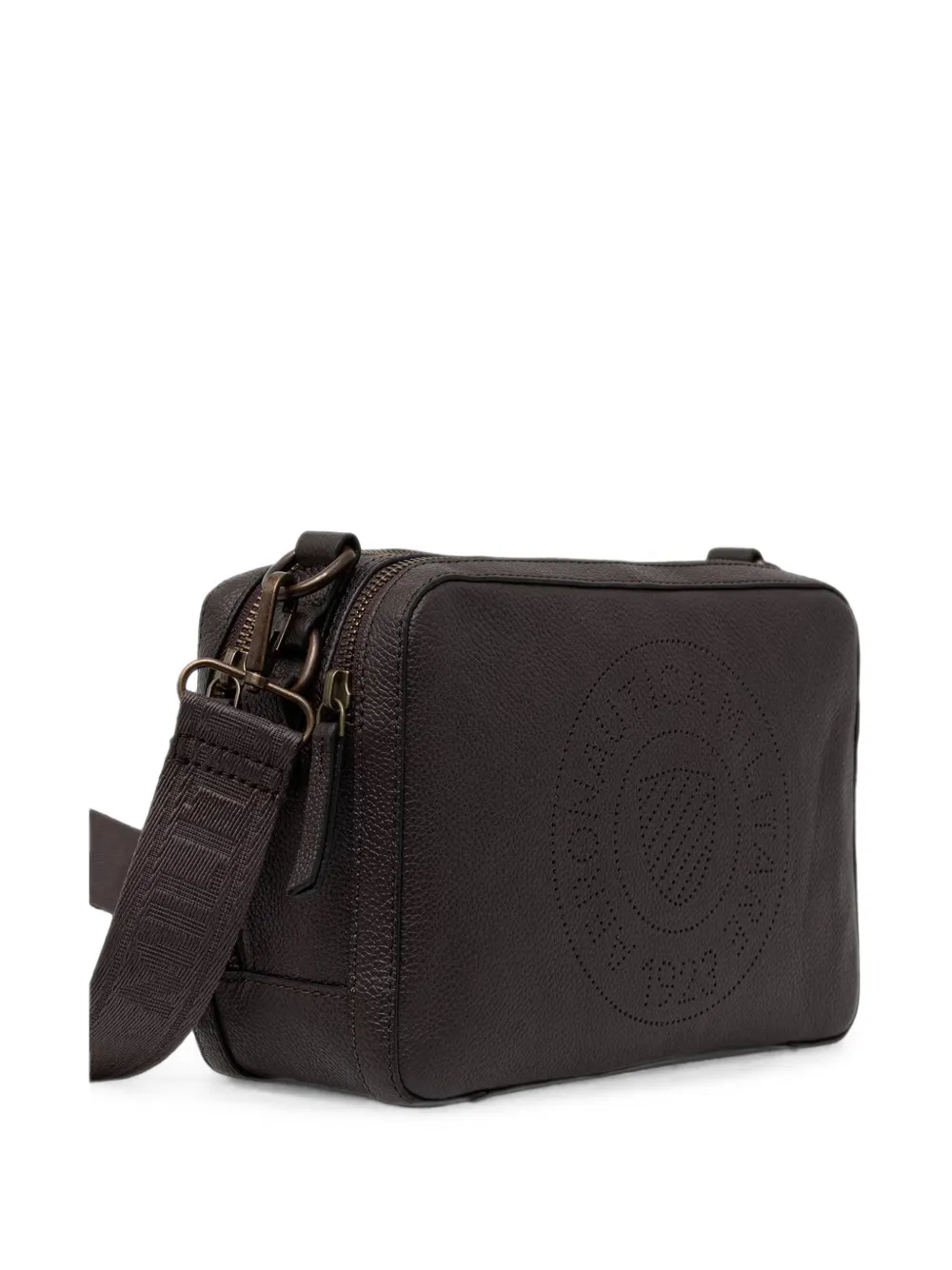 Aeronautica Militare Schoudertas met logoplakkaat Bruin