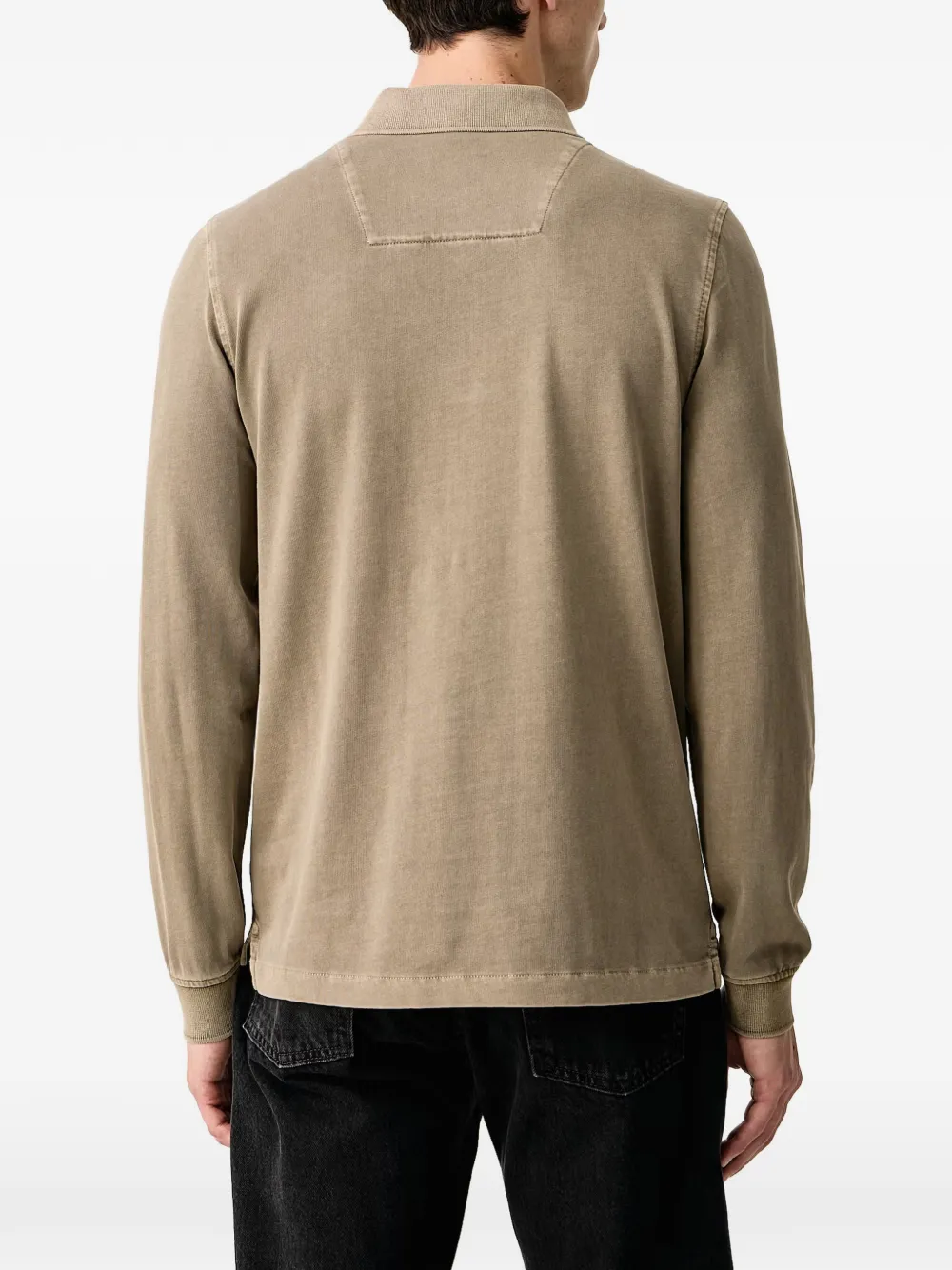 Aeronautica Militare Poloshirt met lange mouwen Groen