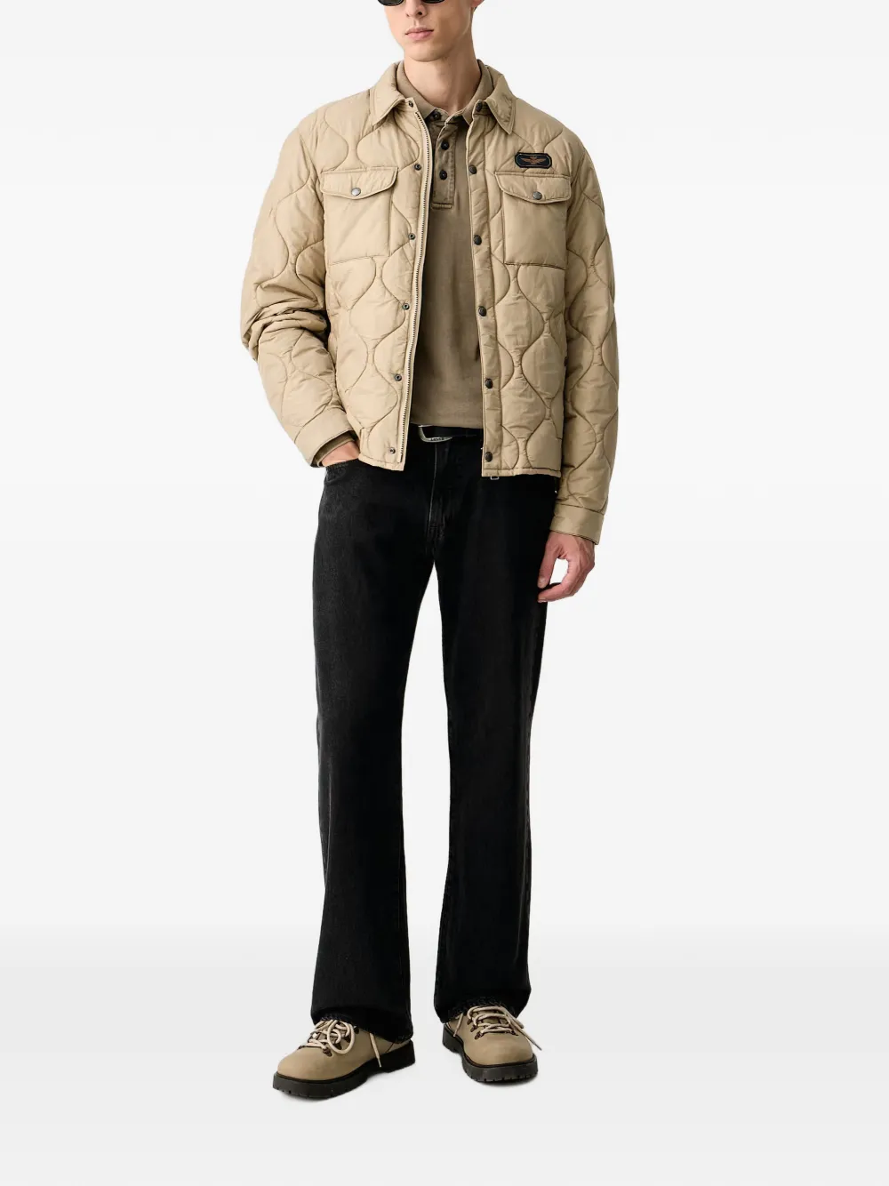 Aeronautica Militare Poloshirt met lange mouwen Groen
