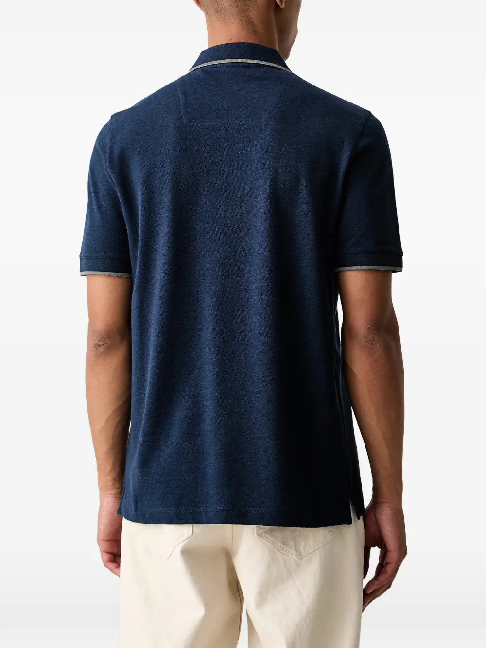 Aeronautica Militare Poloshirt met geborduurd logo Blauw