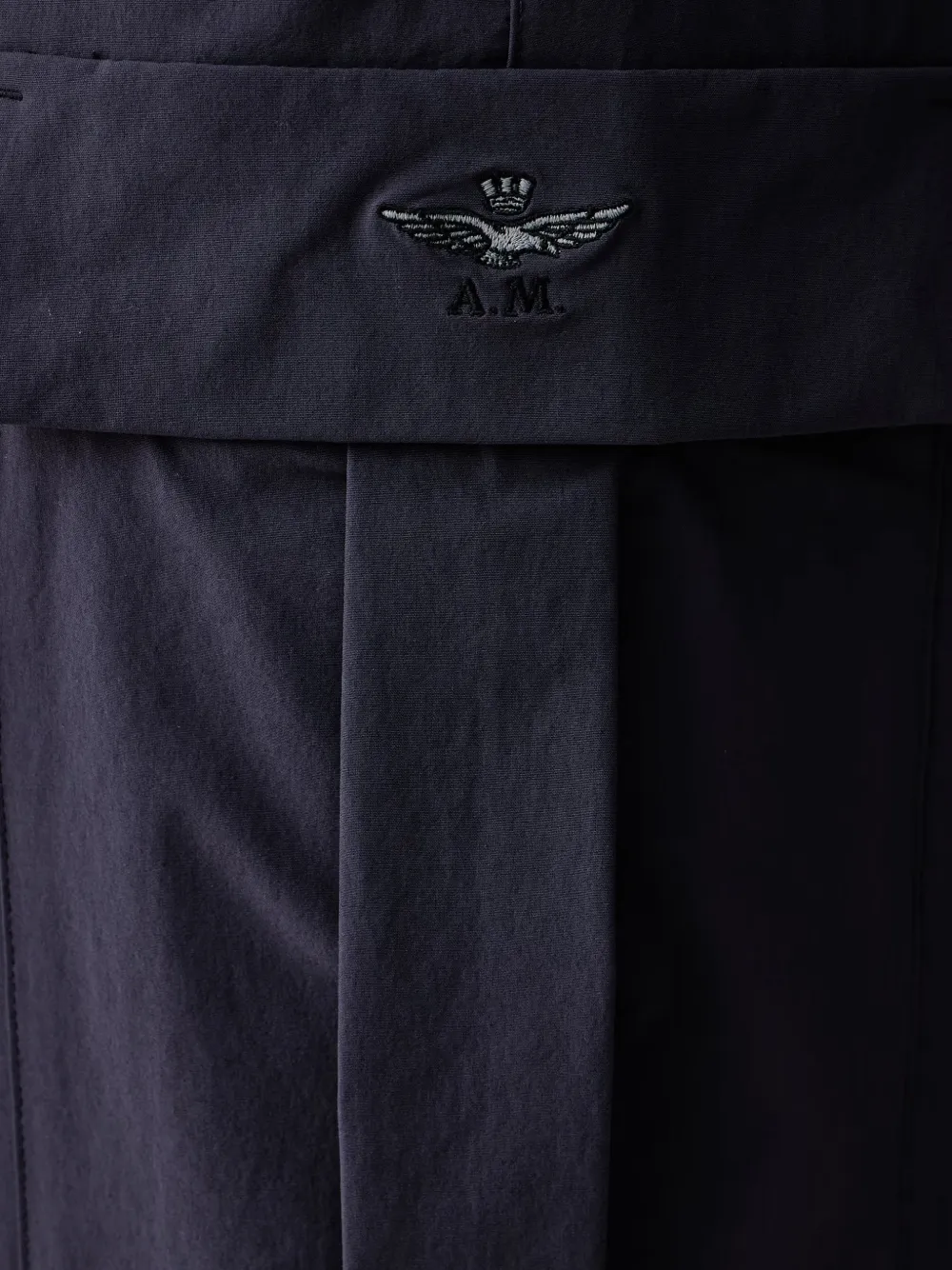 Aeronautica Militare Cargo broek met geborduurd logo Blauw