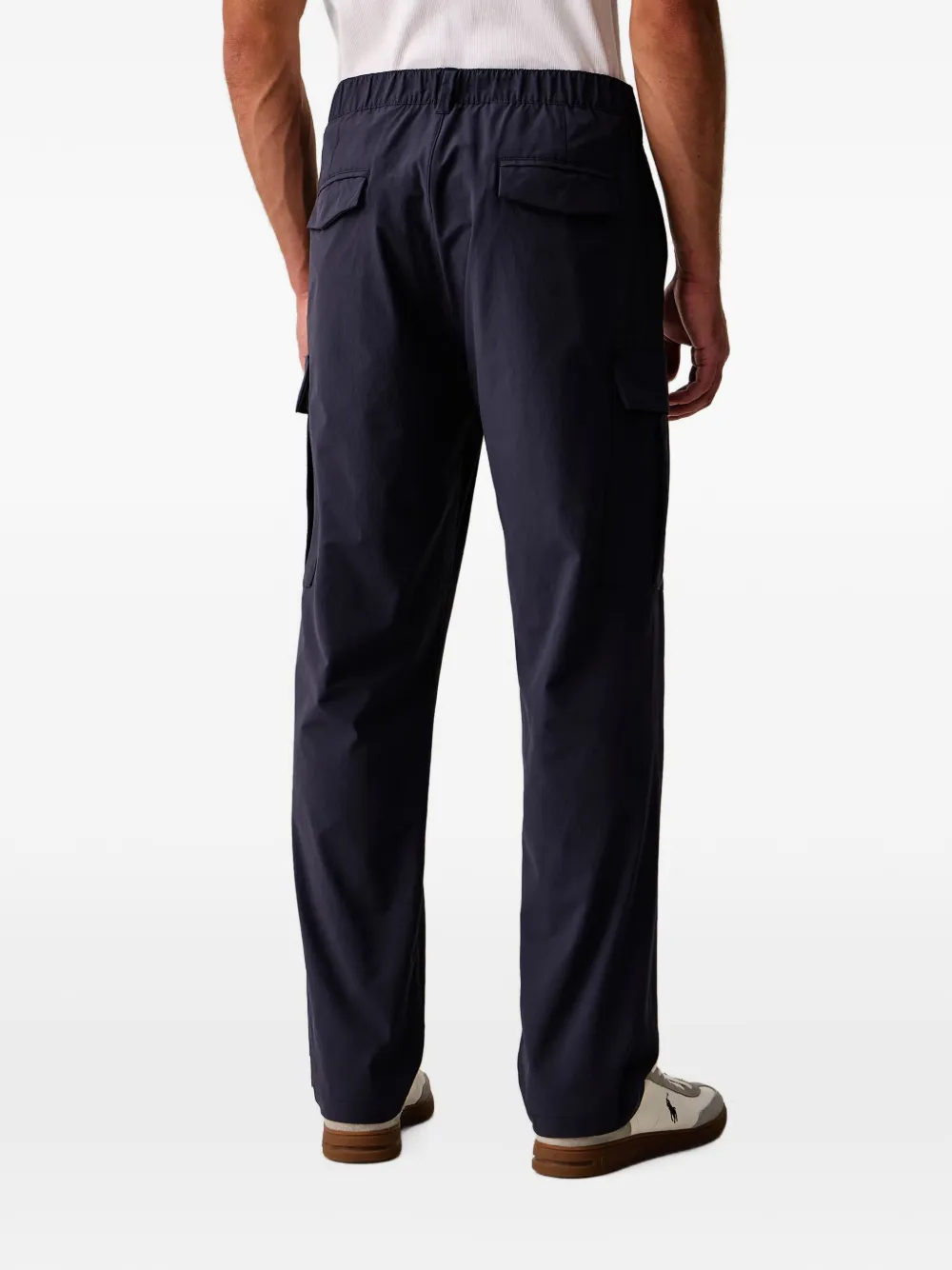 Aeronautica Militare Cargo broek met geborduurd logo Blauw