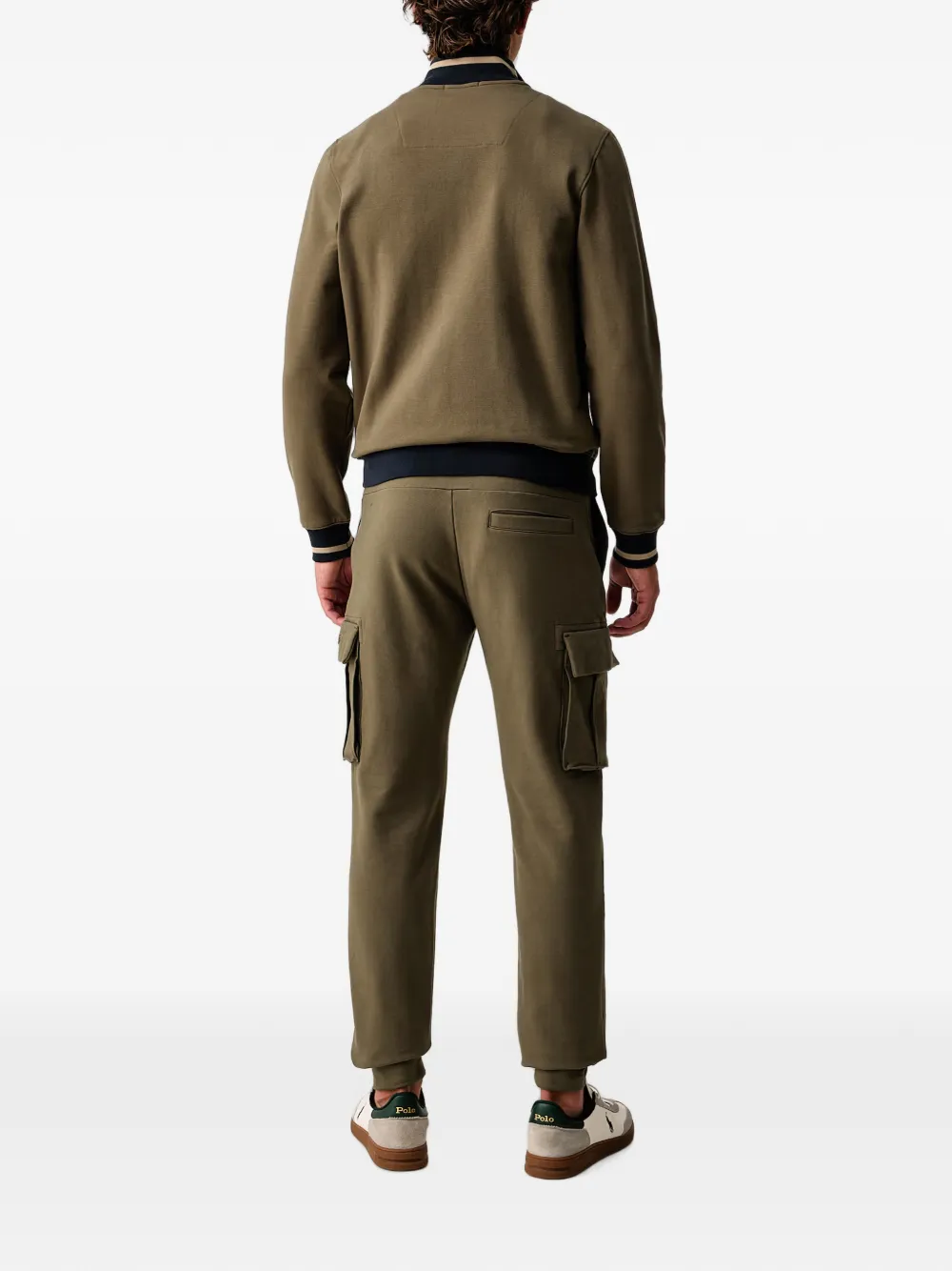 Aeronautica Militare Sweater met logopatch en rits Groen