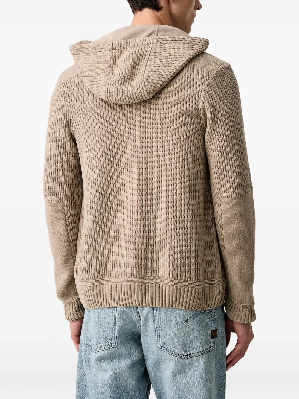 Aeronautica Militare Hoodie met vlakken Beige