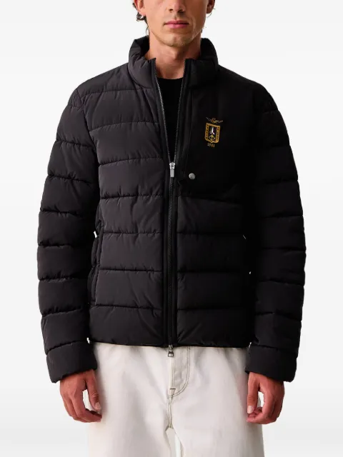 Aeronautica Militare quilted logo-patch padded jacket