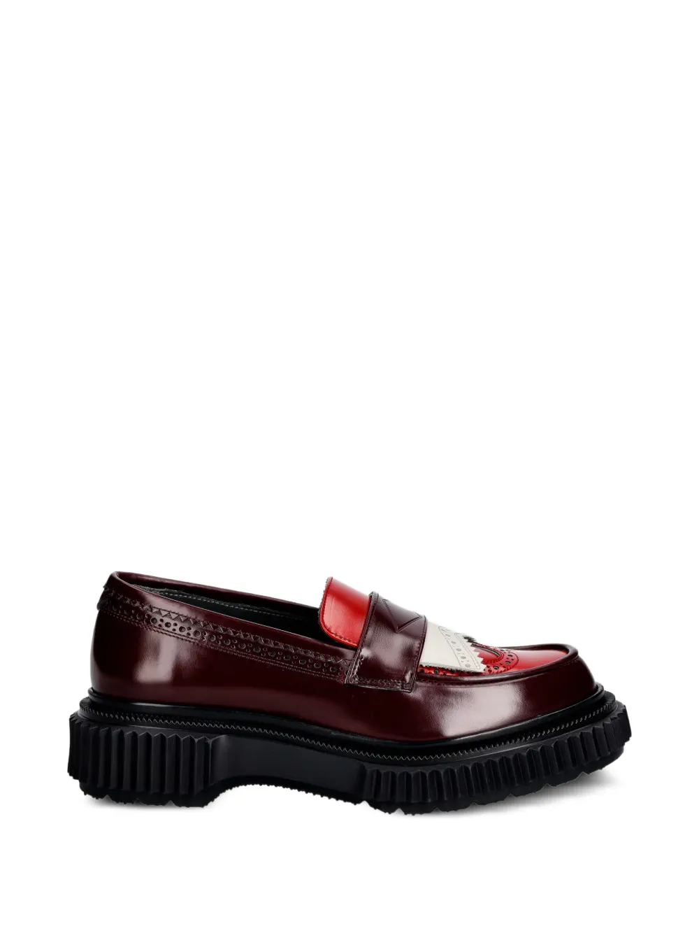Adieu Paris brogue-detail leather loafers