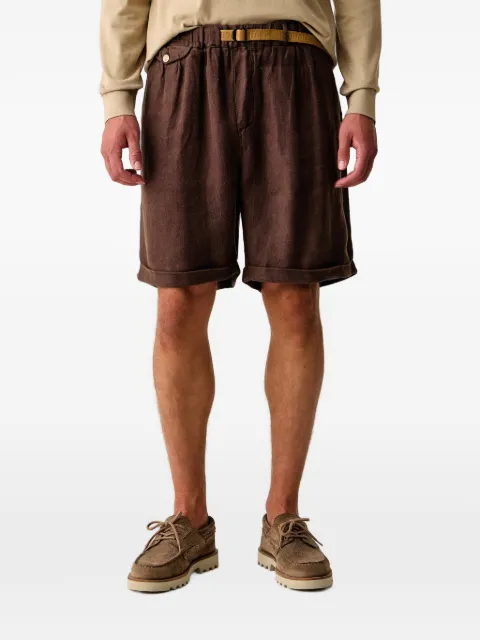 Aeronautica Militare belted pleated shorts