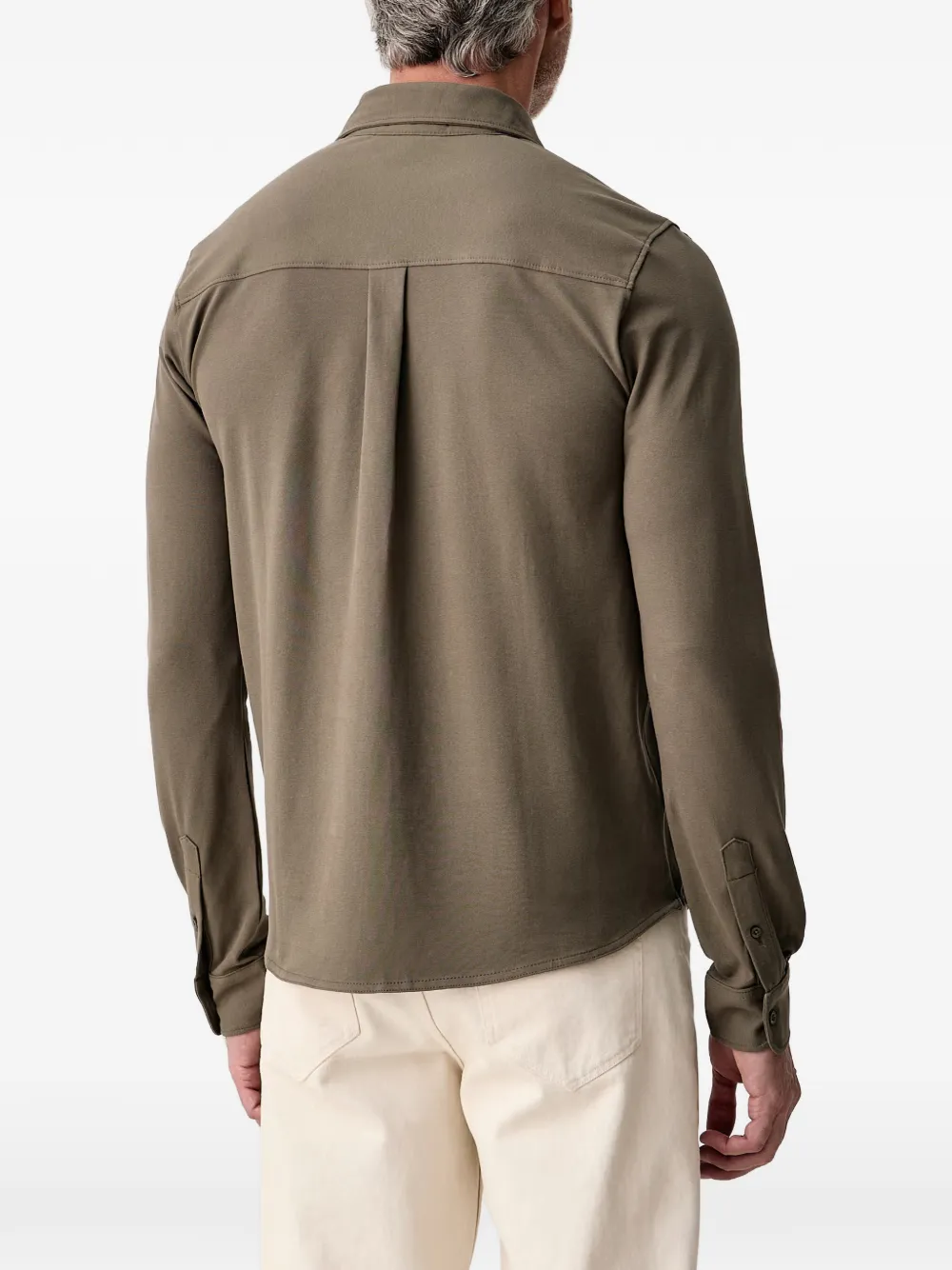 Aeronautica Militare Overhemd met geborduurd logo Groen