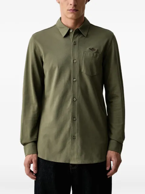Aeronautica Militare logo-embroidered pocket shirt