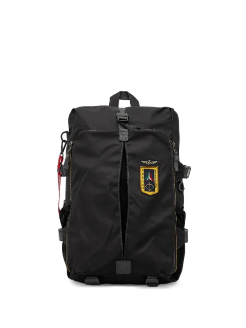 Aeronautica Militare logo-patch buckle-fastening backpack
